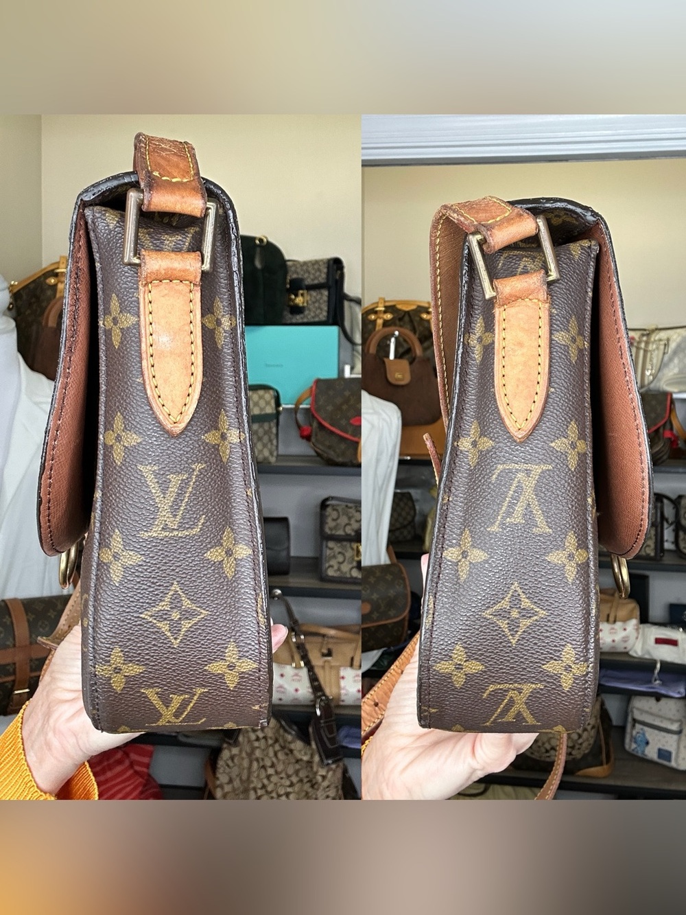 Louis Vuitton Monogram Saint Cloud GM Shoulder Bag with COA 1991 TH0931 - Picture 16 of 17